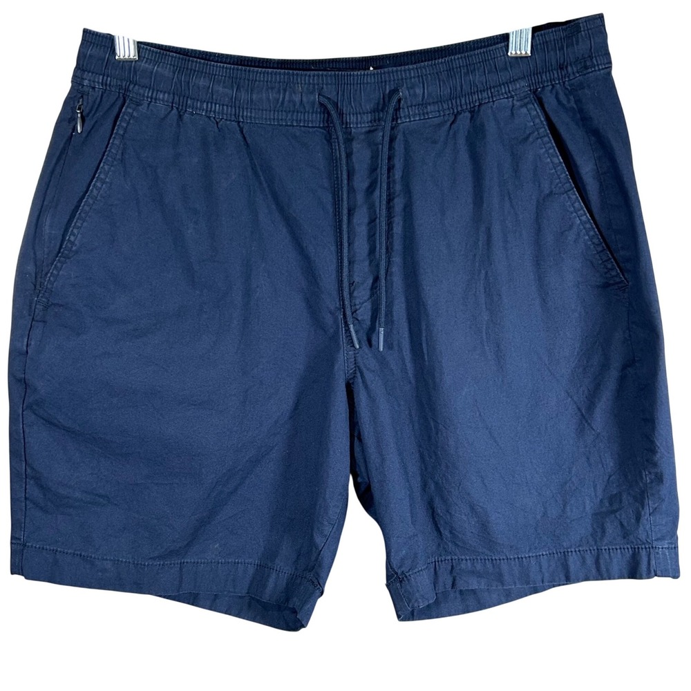 Hollister Epic Flex Jogger Shorts Mens Medium Navy Blue Elastic Waist Drawstring